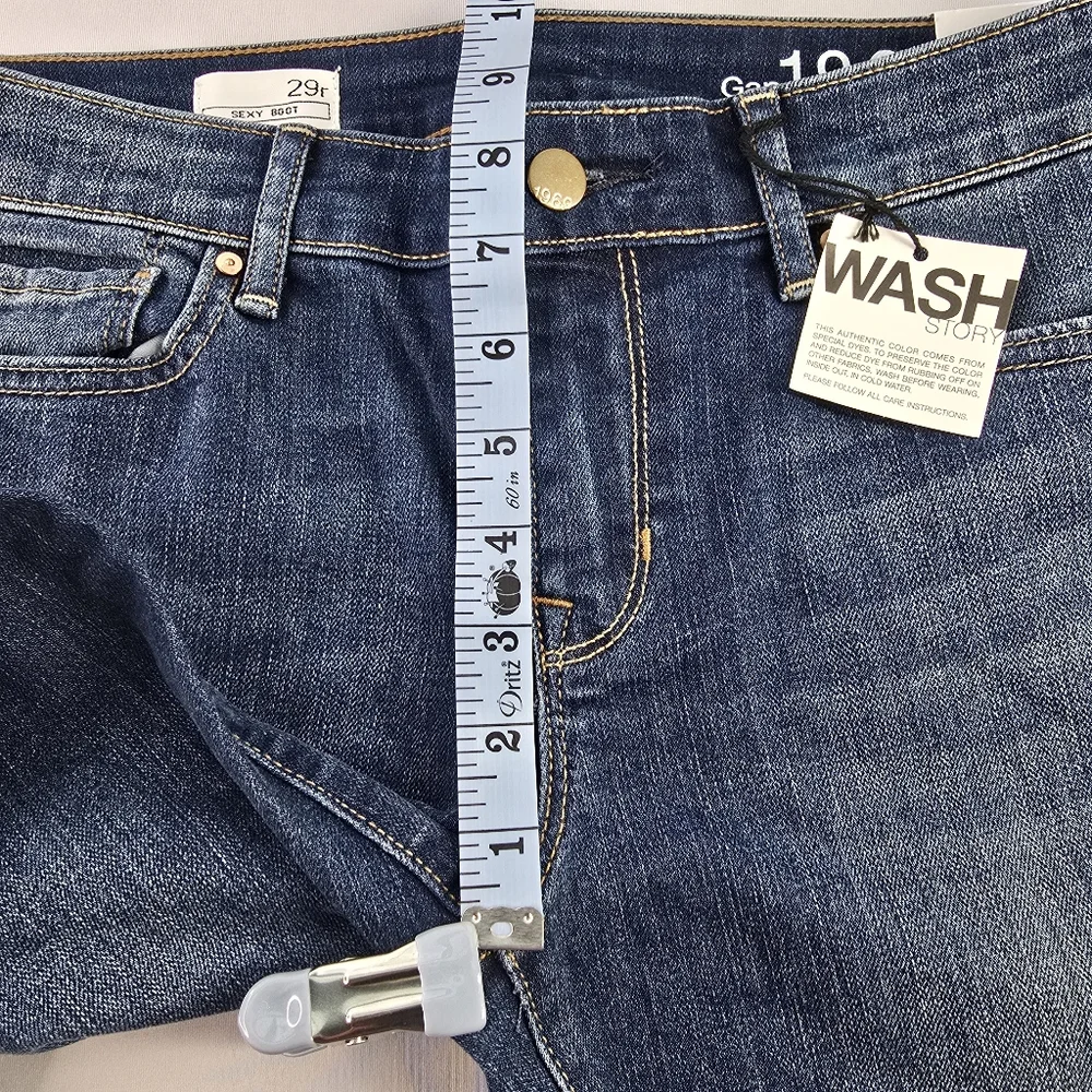 Gap 1969 Sexy Boot Jeans Medium Rinse Womens Size 29 NWT - Picture 6 of 12